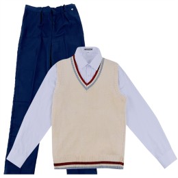 訂製杏色男士英倫校服套裝撞色V領      訂購紅色撞色灰色針織毛衫V領        V領馬甲套裝設計公司      英倫校服制服生產商    SSU-015 訂製杏色男士英倫校服套裝撞色V領      訂購紅色撞色灰色針織毛衫V領        V領馬甲套裝設計公司      英倫校服制服生產商    SSU-015